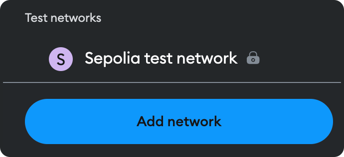 select add network